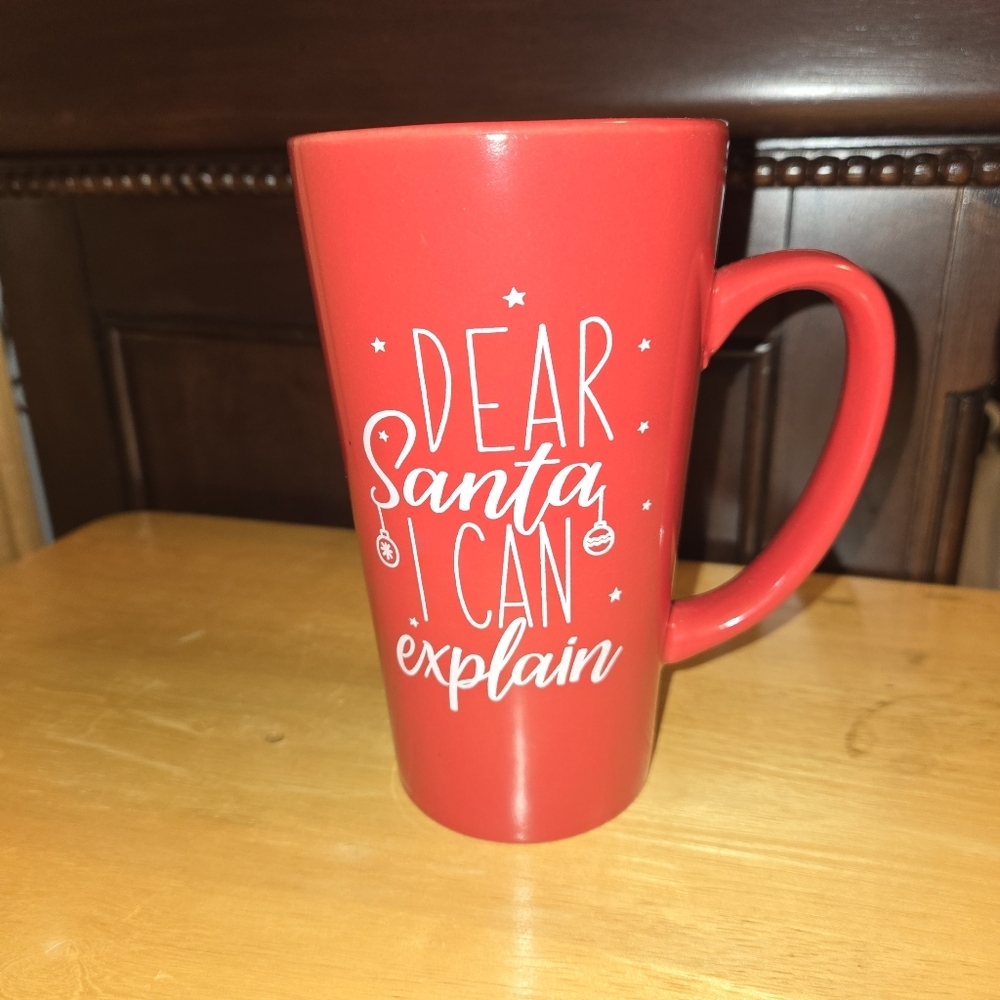 Dear Santa I Can Explain Latte Mug New